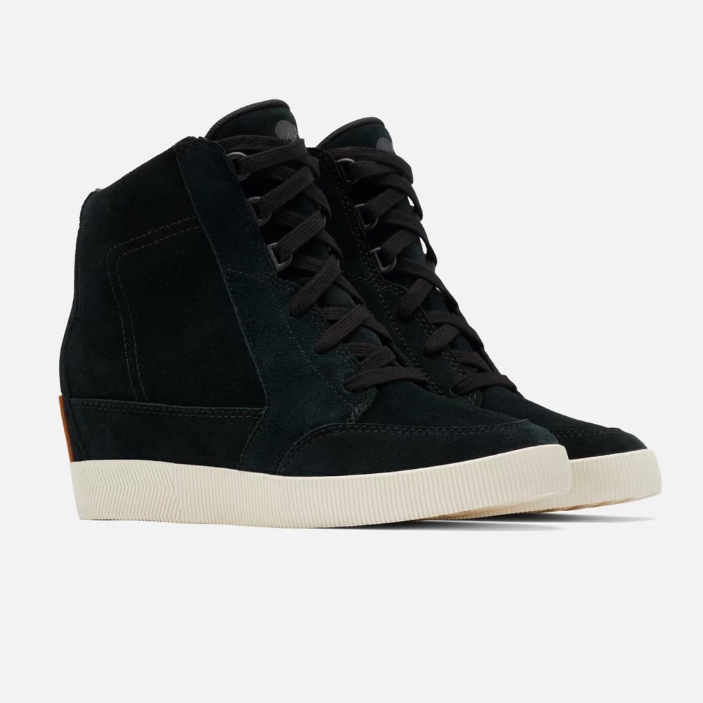 Sorel Women's Out N About Wedge Bootie for  Black/Sea Salt 7.5